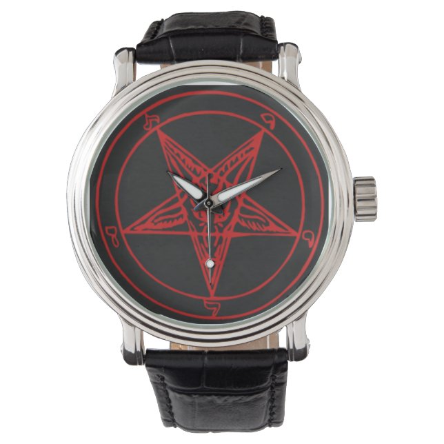 Reloj De Pulsera Red Baphomet Watch (Anverso)