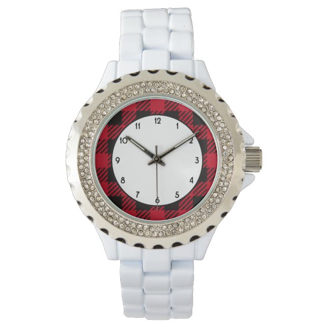Reloj De Pulsera Red Buffalo Plaid (Anverso)