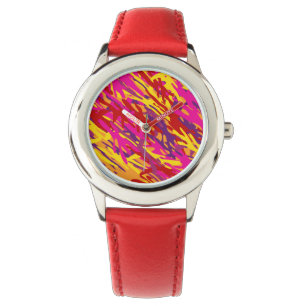 Reloj De Pulsera Red Camouflage Watch