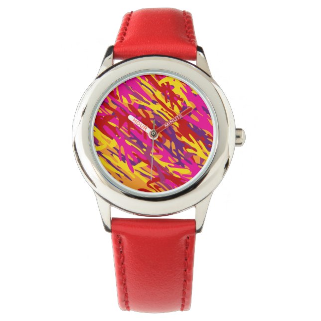 Reloj De Pulsera Red Camouflage Watch (Anverso)