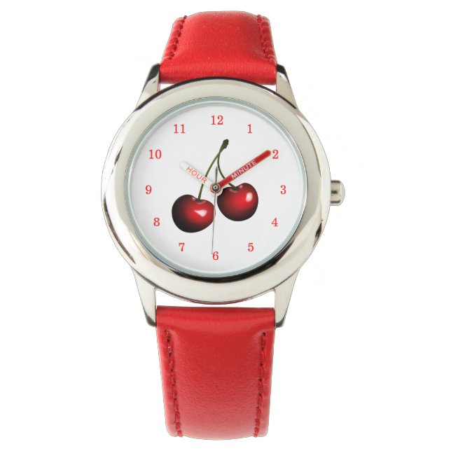 Reloj De Pulsera Red Cherries Watch (Anverso)