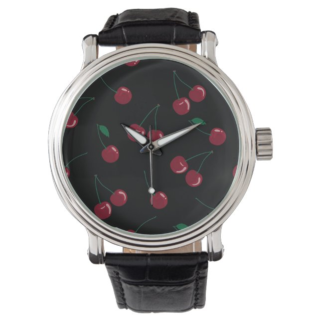 Reloj De Pulsera Red Cherry Black EW (Anverso)