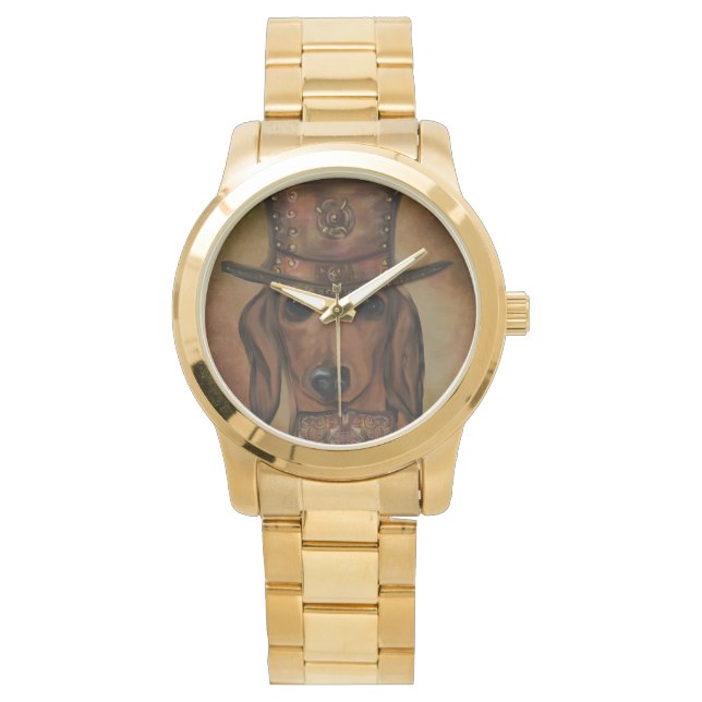 RELOJ DE PULSERA RED DACHSHUND (Anverso)