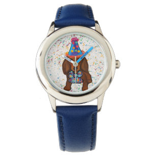 Reloj De Pulsera Red Dachshund de larga duración