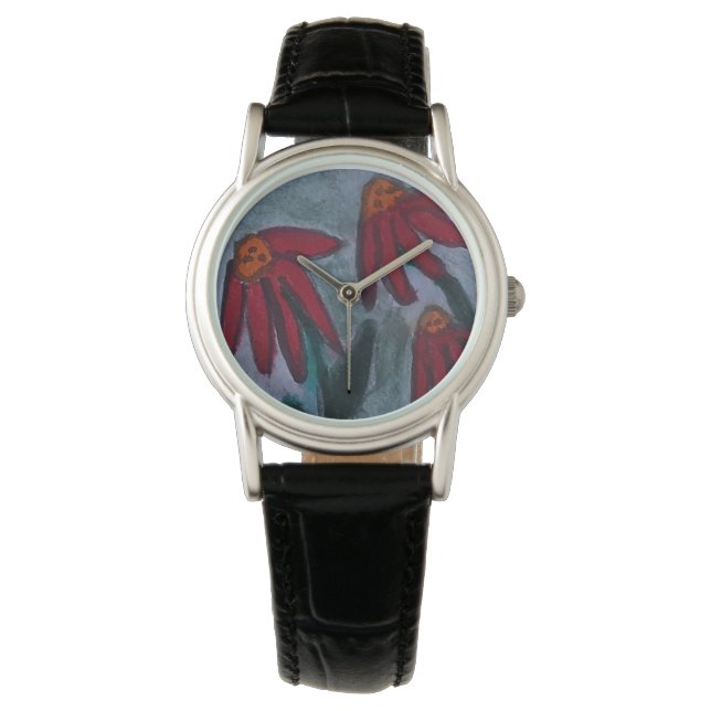 Reloj De Pulsera Red Daisies Watch (Anverso)