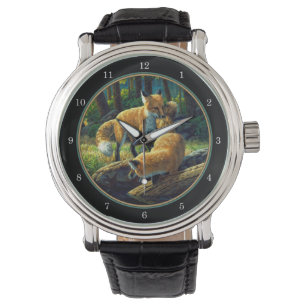 Reloj De Pulsera Red Fox Pups