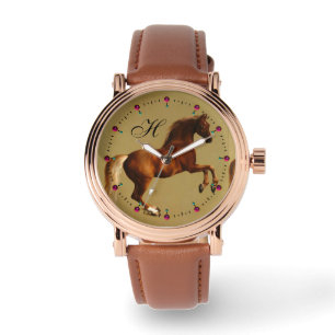 RELOJ DE PULSERA RED HORSE MONOGRAM