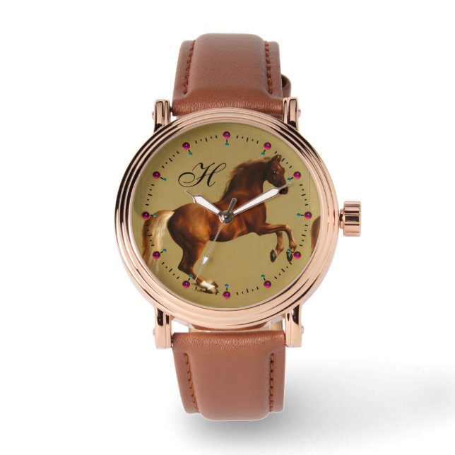 RELOJ DE PULSERA RED HORSE MONOGRAM (Anverso)