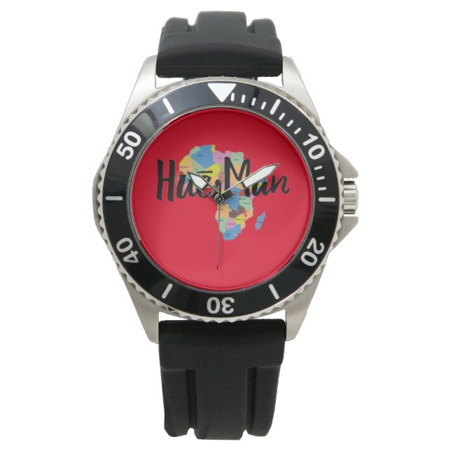 Reloj De Pulsera Red Hue-Man (Anverso)