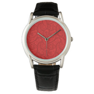 Reloj De Pulsera Red Paisley