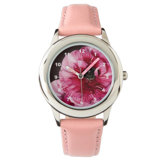 Reloj De Pulsera Red Ranunculus (Anverso)