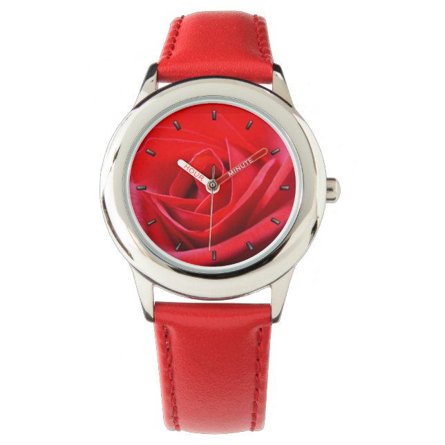 Reloj De Pulsera Red Rose Watch Romantic Rosa Wriches Watches (Anverso)
