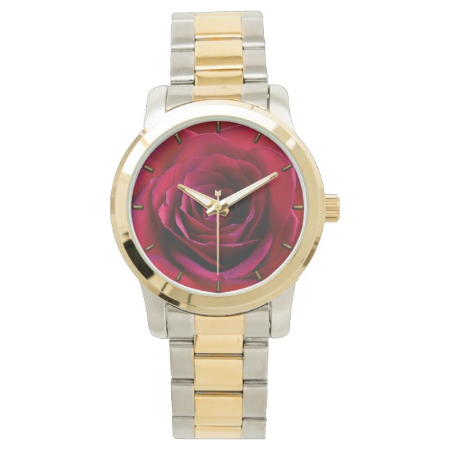 Reloj De Pulsera Red Rose Watch Romántica Red Rose Wriches Watches (Anverso)