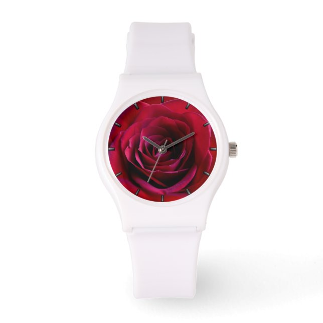 Reloj De Pulsera Red Rose Watch Romántica Red Rose Wriches Watches (Anverso)