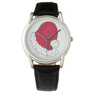 Reloj De Pulsera Red Santa Claus Gorra Feliz Navidad Navidad Watch