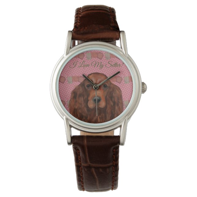 Reloj De Pulsera Red Setter de Irlanda (Anverso)