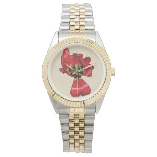 Reloj De Pulsera Red Sharon Tulip