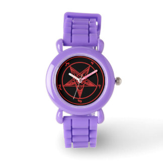 Reloj De Pulsera Red Sigil of Baphomet