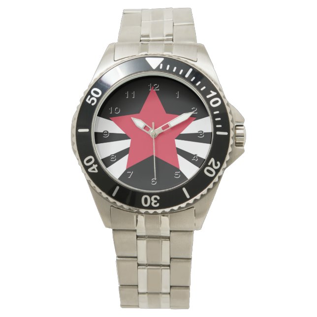 Reloj De Pulsera Red Star Burst Watch (Anverso)