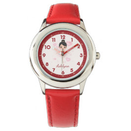 Reloj De Pulsera Red Tutu Ballerina Personalizada | Regalo de baila