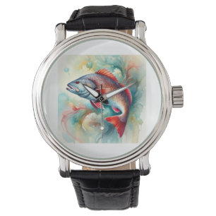 Reloj De Pulsera Redfish in Serene Waters 210824AREF147 - Watercolo