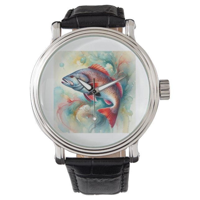 Reloj De Pulsera Redfish in Serene Waters 210824AREF147 - Watercolo (Anverso)
