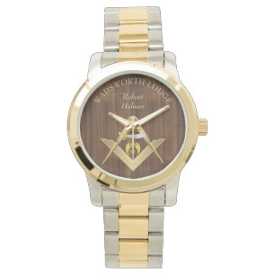 Reloj De Pulsera Reducir en la masónica maderera