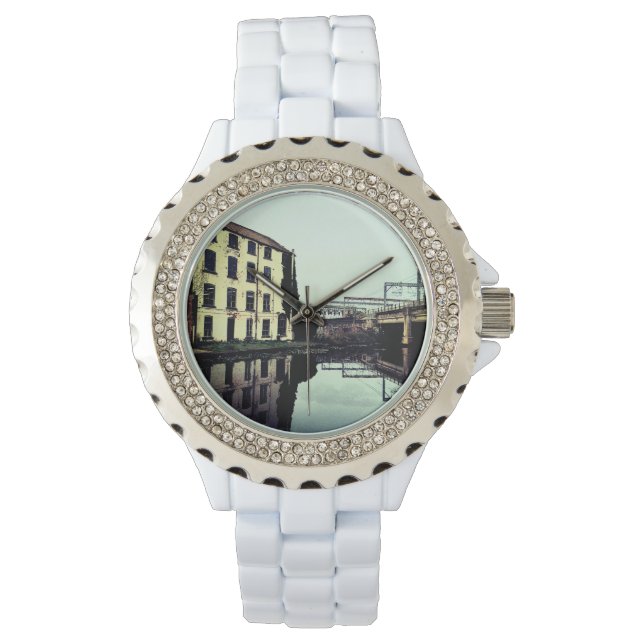 Reloj De Pulsera Reflejo de la construcción y el puente (Anverso)