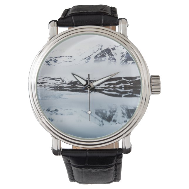 Reloj De Pulsera Reflejos de montañas, Noruega (Anverso)