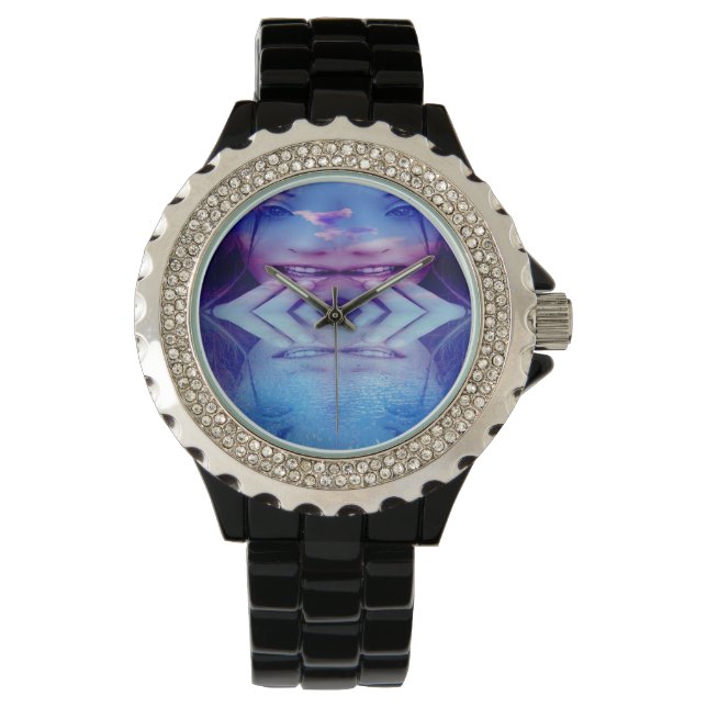 Reloj De Pulsera Reflexión azul (Anverso)