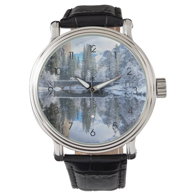 Reloj De Pulsera Reflexión de invierno en Yosemite (Anverso)