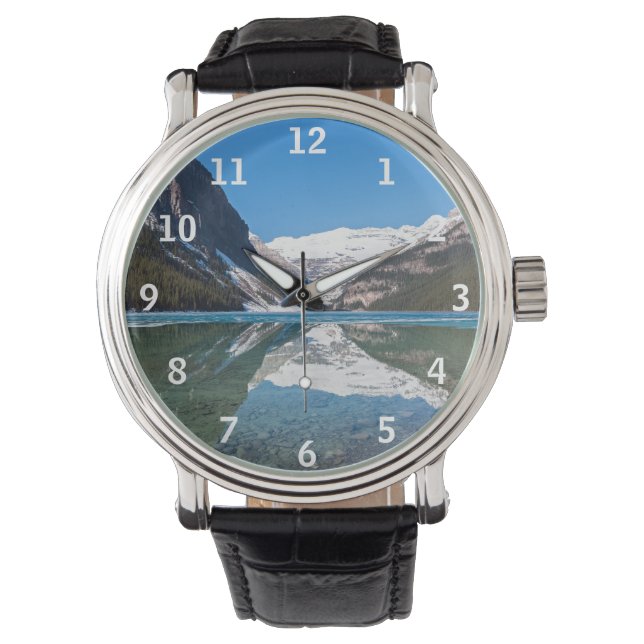 Reloj De Pulsera Reflexión en el lago Louise - Parque Nacional Banf (Anverso)