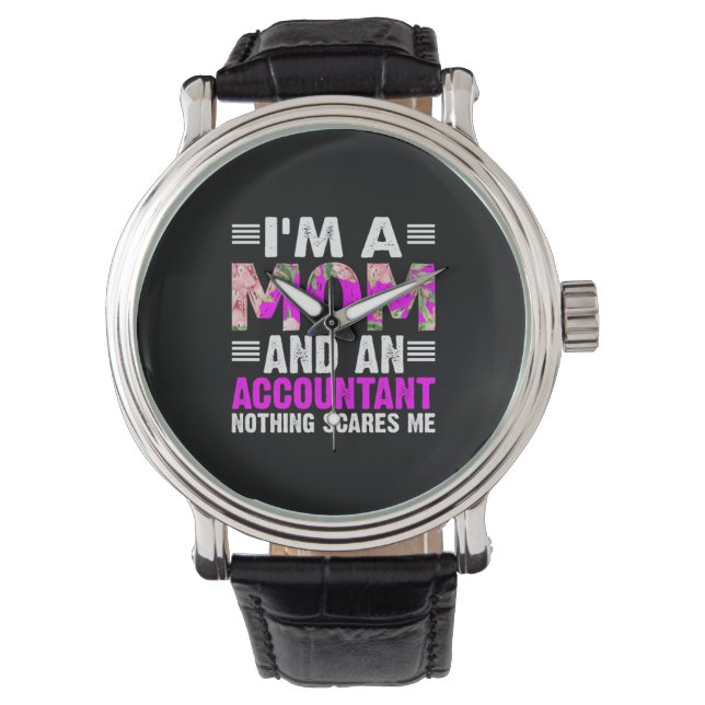 Reloj De Pulsera Regalo contable | Soy Mamá Y Contador (Anverso)