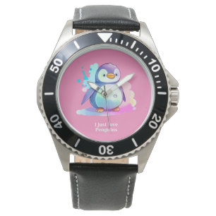 Reloj De Pulsera Regalo Cute Penguin eWatch