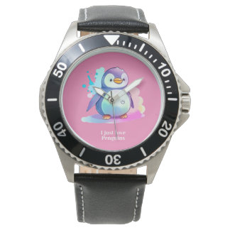 Reloj De Pulsera Regalo Cute Penguin eWatch