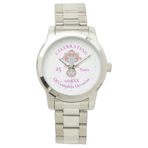 Reloj De Pulsera Regalo de aniversario de la 25ª Ordenación de lo