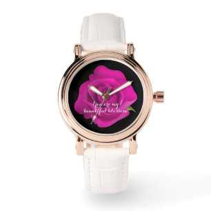 Reloj De Pulsera Regalo de aniversario eterno para ella - Rosa de t