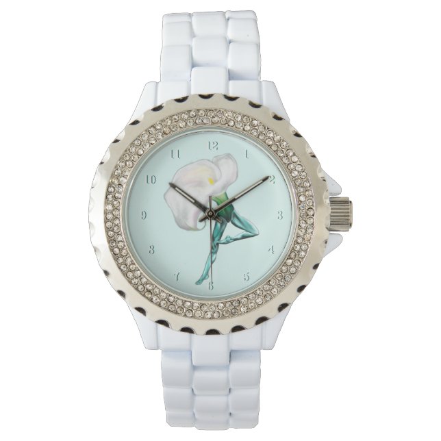 Reloj De Pulsera Regalo de Ballerina Calla Lily Ballet Bailarina Wa (Anverso)