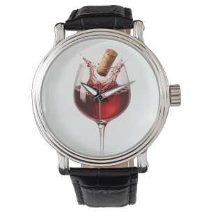 Reloj De Pulsera Regalo de boda Elegante salpicadura de vino Descor