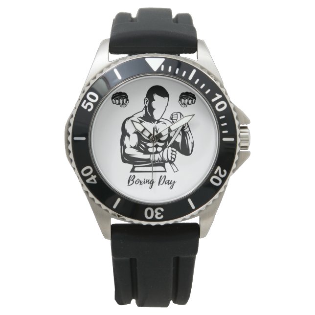 RELOJ DE PULSERA REGALO DE BOXEADOR PARA HOMBRES (Anverso)