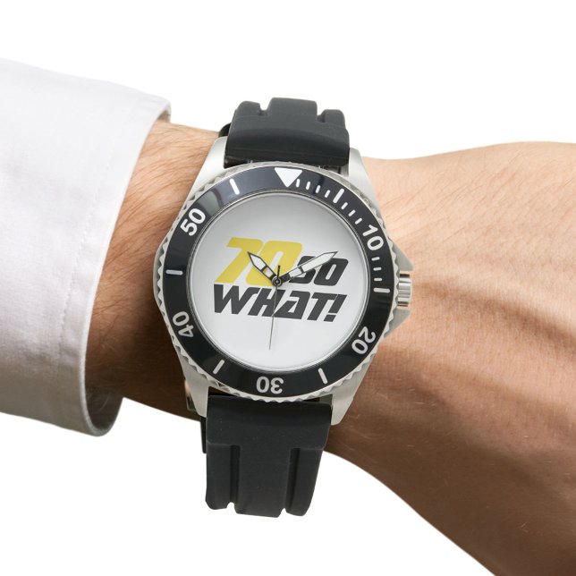 Reloj De Pulsera Regalo de cumpleaños 70 - Moderno divertido y moti (Subido por el creador)
