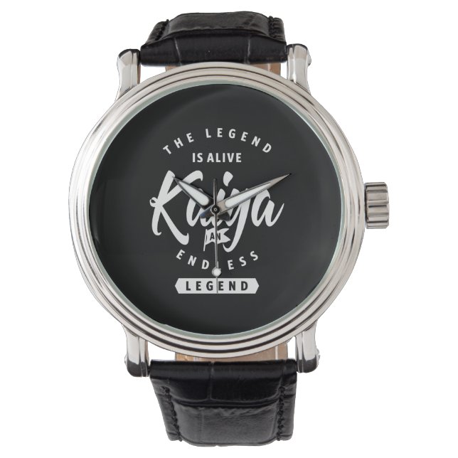 Reloj De Pulsera Regalo de cumpleaños con nombre personalizado de K (Anverso)