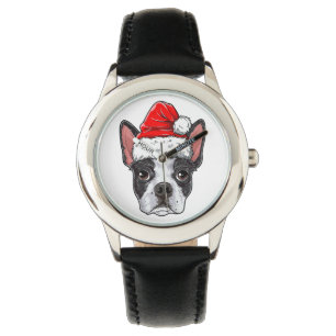 Reloj De Pulsera Regalo de cumpleaños de Boston Terrier Kid Watch p