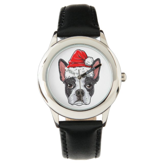 Reloj De Pulsera Regalo de cumpleaños de Boston Terrier Kid Watch p (Anverso)