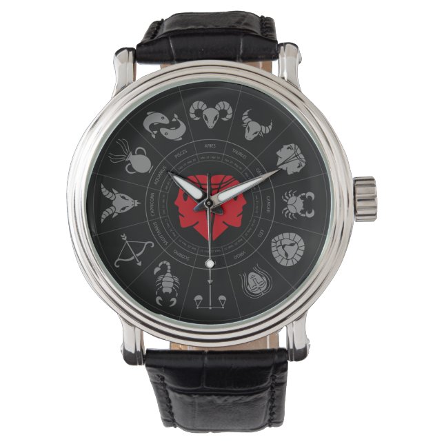 Reloj De Pulsera Regalo de cumpleaños de Gemini Zodiac (Anverso)