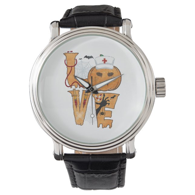 Reloj De Pulsera Regalo de enfermería de Halloween (Anverso)