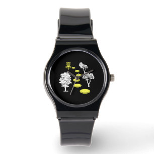 Reloj De Pulsera Regalo de golfista de disco de bosques de golf de
