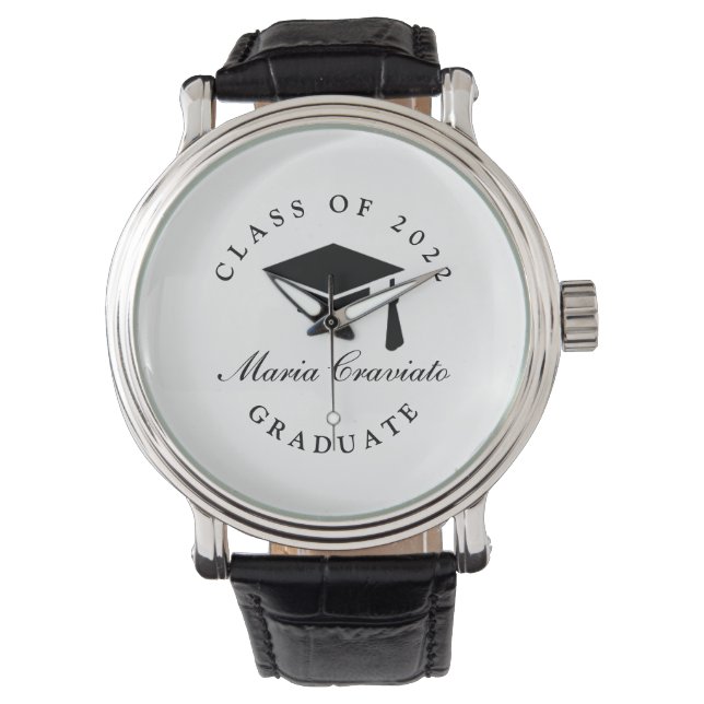 Reloj De Pulsera Regalo de inspección de graduación - Tiempo grabad (Anverso)