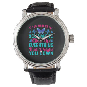 Reloj De Pulsera Regalo de mariposa   Si Quieres Volar