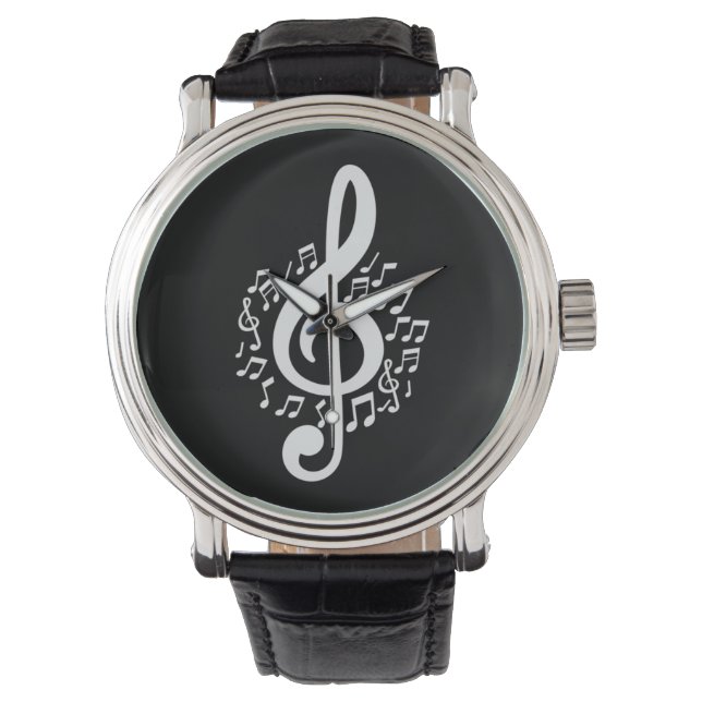 Reloj De Pulsera Regalo de música Treble Clef Watch (Anverso)